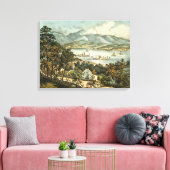 De berggebieden van de Catskills Canvas Afdruk (Insitu (Woonkamer))