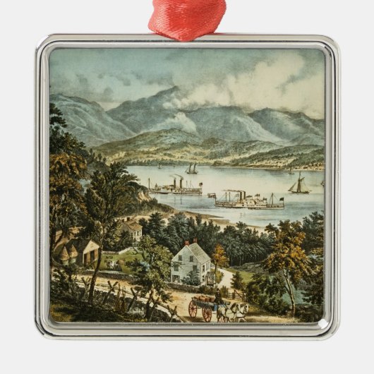 De berggebieden van de Catskills Metalen Ornament (Voorkant)