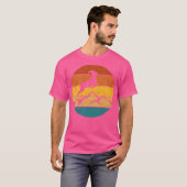 De berggeiten. retro t-shirt (Voorkant volledig)