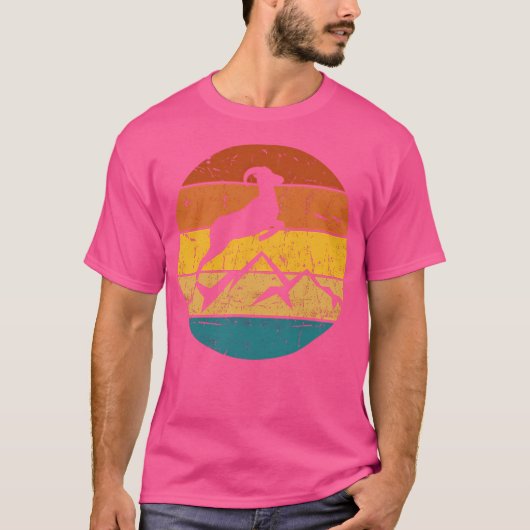 De berggeiten. retro t-shirt (Voorkant)
