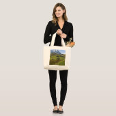 De bergketen van de Alpen - Verbluffend! Grote Tote Bag (Voorkant (model))