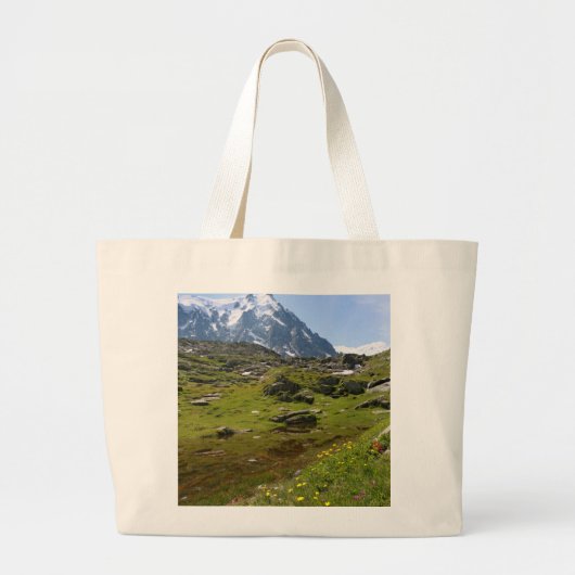 De bergketen van de Alpen - Verbluffend! Grote Tote Bag (Voorkant)