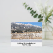 De bergketen van de Bridger in het Briefkaart van  (Staand voorkant)