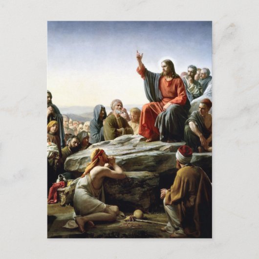 De Bergrede door Carl Bloch Briefkaart (Voorkant)