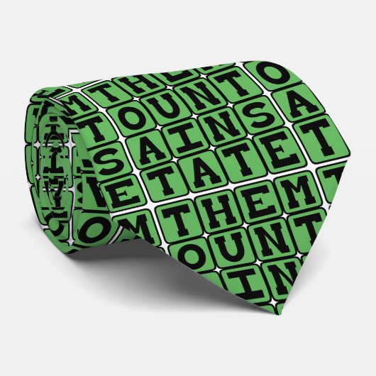 De bergstaat, West Virginia Nickname Stropdas (Opgerold)