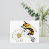 De Berijdende Fiets van de bij met het Wiel van de Briefkaart (Staand voorkant)