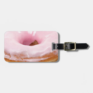 De Berijpte Doughnut van het Voedsel van het Bagagelabel