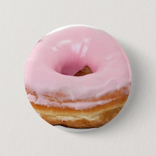 De Berijpte Doughnut van het Voedsel van het Ronde Button 5,7 Cm (Voorkant)