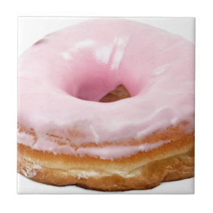 De Berijpte Doughnut van het Voedsel van het Tegeltje