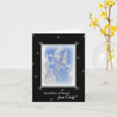 De berijpte Esp personaliseerde de Kaart van de (Gele Bloem)