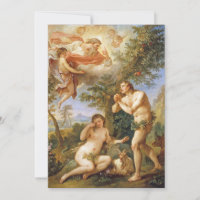 De berisping van Adam en Eva Biblical Religieuze K