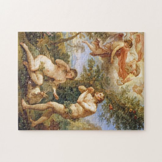 De berisping van Adam en Eva Biblical Religious Ar Legpuzzel (Horizontaal)