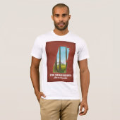 De Berkshires Massachusetts kaart T-shirt (Voorkant volledig)