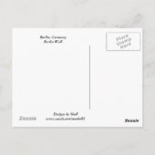 De Berlijnse muur Briefkaart (Achterkant)