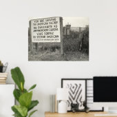 De Berlijnse muur in een buurt Poster (Thuiskantoor)