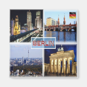 DE Berlin - Bikini Haus - Oberbaum - Skyline Magneet