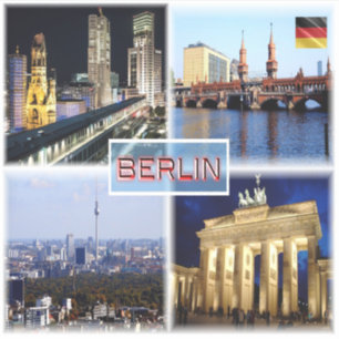 DE Berlin - Bikini Haus - Oberbaum - Skyline Sticker
