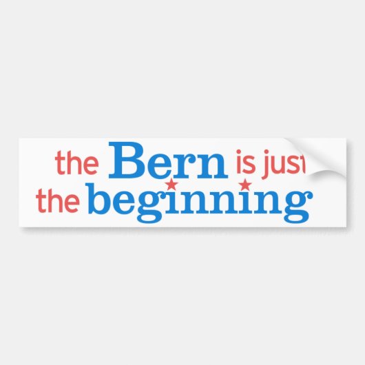 De Bern is gewoon de Bumpersticker van het Begin. (Voorkant)