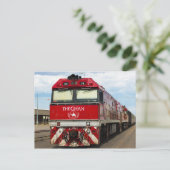 De beroemde Australische trein Ghan Briefkaart (Staand voorkant)