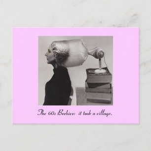 De beroemde Beehive Hairdo-kaart uit de jaren zest Briefkaart