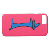 De beroemde Blauwe Dachshund Case-Mate iPhone Case (Achterkant (Horizontaal))