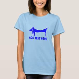 De beroemde blauwe hond, Dachshund T-shirt