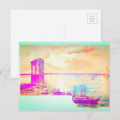 De beroemde Brooklyn Bridge Briefkaart (Voorkant / Achterkant)