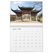 De beroemde Chinese stad Shanghai Kalender (Jan 2027)
