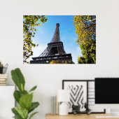 De beroemde Eiffeltoren in Parijs, Frankrijk Poster (Thuiskantoor)