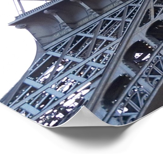 De beroemde Eiffeltoren in Parijs, Frankrijk Poster (Hoek)