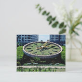 De beroemde Flowers Clock, Alexandrië, Egypte flow Briefkaart (Staand voorkant)