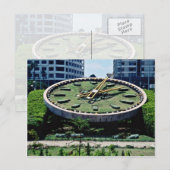 De beroemde Flowers Clock, Alexandrië, Egypte flow Briefkaart (Voorkant / Achterkant)