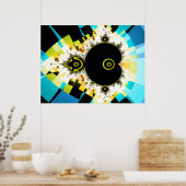 De beroemde Full Mandelbrot set fractal art Poster (Keuken)