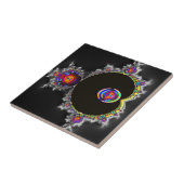 De beroemde Full Mandelbrot set fractal art Tegeltje (Zijkant)