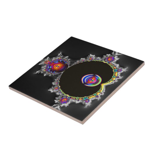 De beroemde Full Mandelbrot set fractal art Tegeltje (Zijkant)