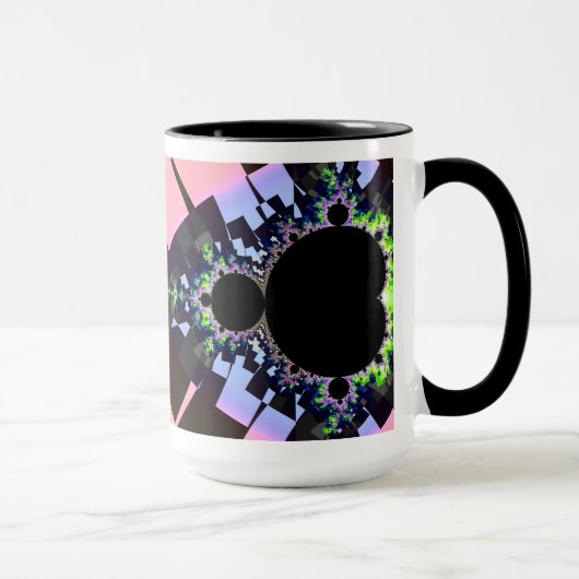 De beroemde Full Mandelbrot Set Fractal Arto Mok (Rechts)
