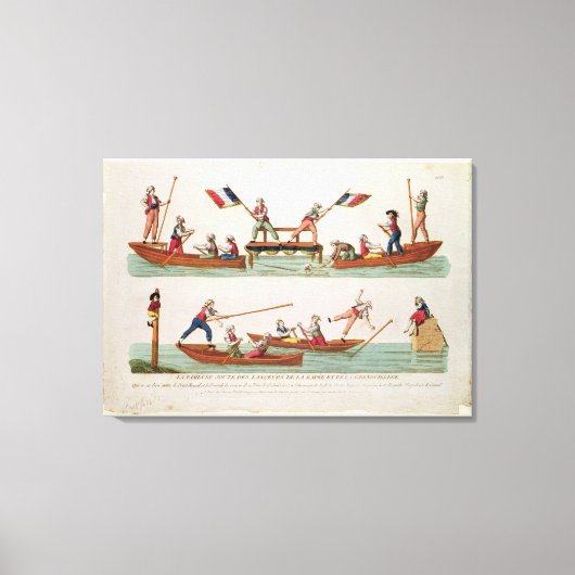 De beroemde joust tussen de dansers canvas afdruk (Voorkant)