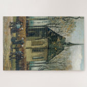 De beroemde kerk van Van Gogh Legpuzzel (Horizontaal)