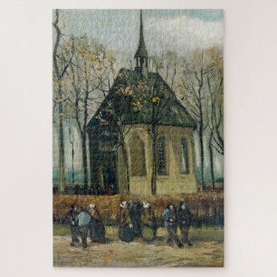 De beroemde kerk van Van Gogh Legpuzzel