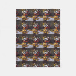 de beroemde kunstenaar van vintage het boeketMonet Fleece Deken
