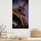 De beroemde Landmark Foto van de Eiffel Tower van  Poster (Keuken)