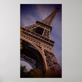 De beroemde Landmark Foto van de Eiffel Tower van Poster