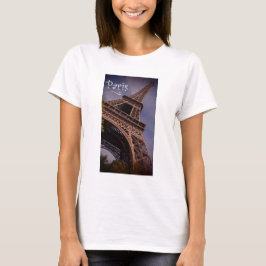 De beroemde Landmark Foto van de Eiffel Tower van T-shirt