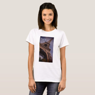 De beroemde Landmark Foto van de Eiffel Tower van  T-shirt