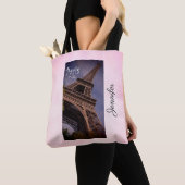 De beroemde Landmark Foto van de Eiffel Tower van  Tote Bag (Dichtbij)
