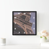 De beroemde Landmark Foto van de Eiffel Tower van Vierkante Klok (Huis)