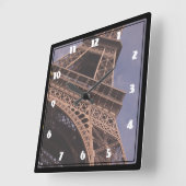 De beroemde Landmark Foto van de Eiffel Tower van Vierkante Klok (Hoek)