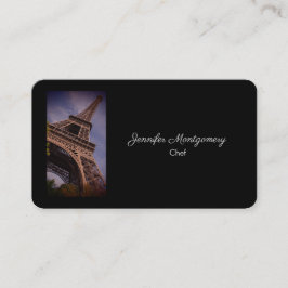 De beroemde Landmark Foto van de Eiffel Tower van Visitekaartje