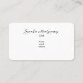 De beroemde Landmark Foto van de Eiffel Tower van  Visitekaartje (Achterkant)