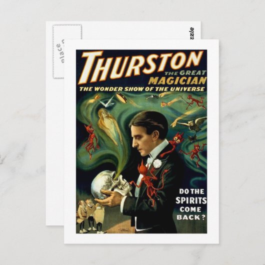 De beroemde Magicus van Thurston World -  Briefkaart (Voorkant / Achterkant)